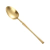 304 stainless steel small waist Western tableware, one-piece formed, extended handle, thickened knife, fruit fork, dessert spoon Item Picture